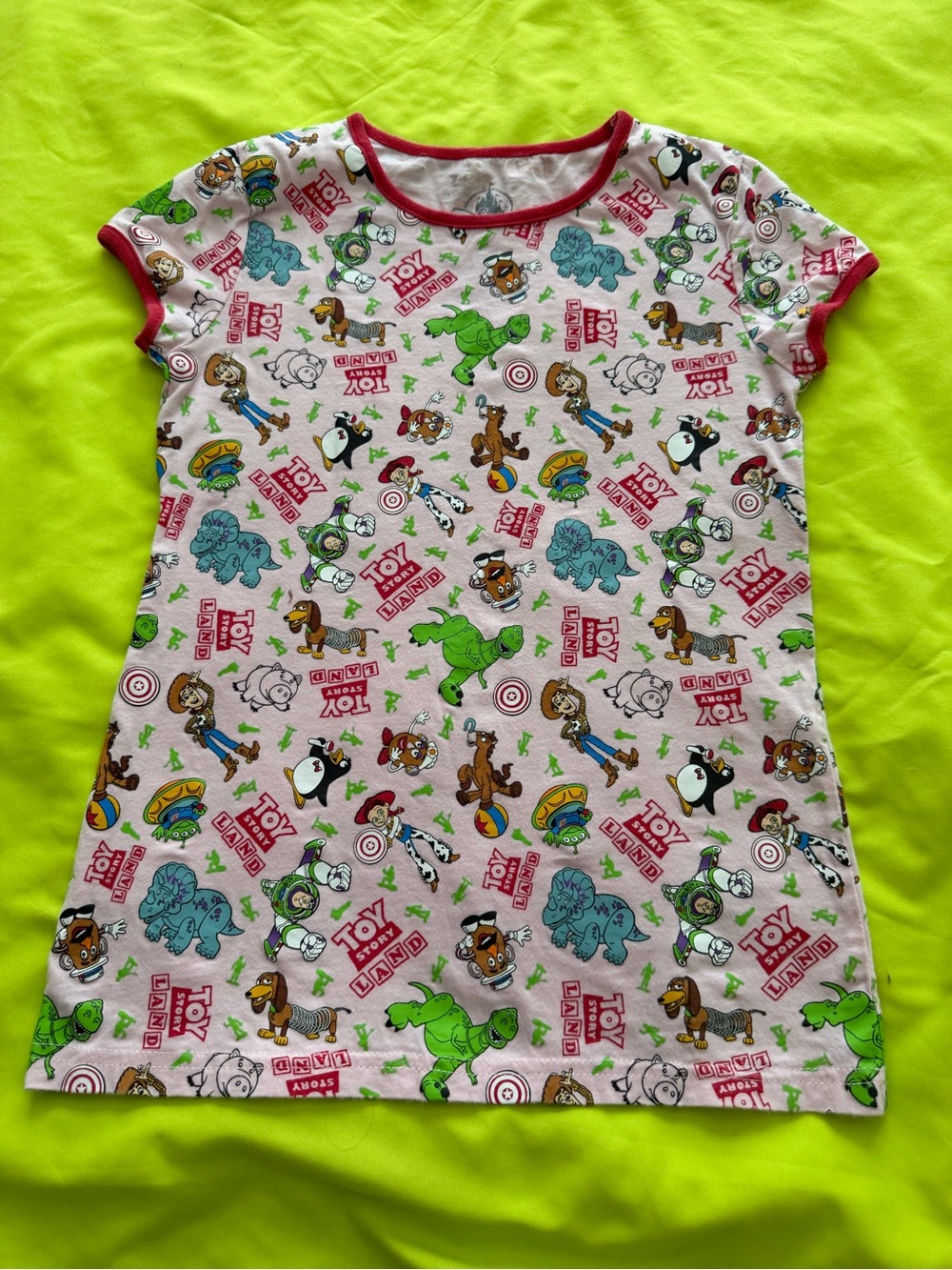 Toy Story Kids Nightgown - Multicolor Characters on Pink